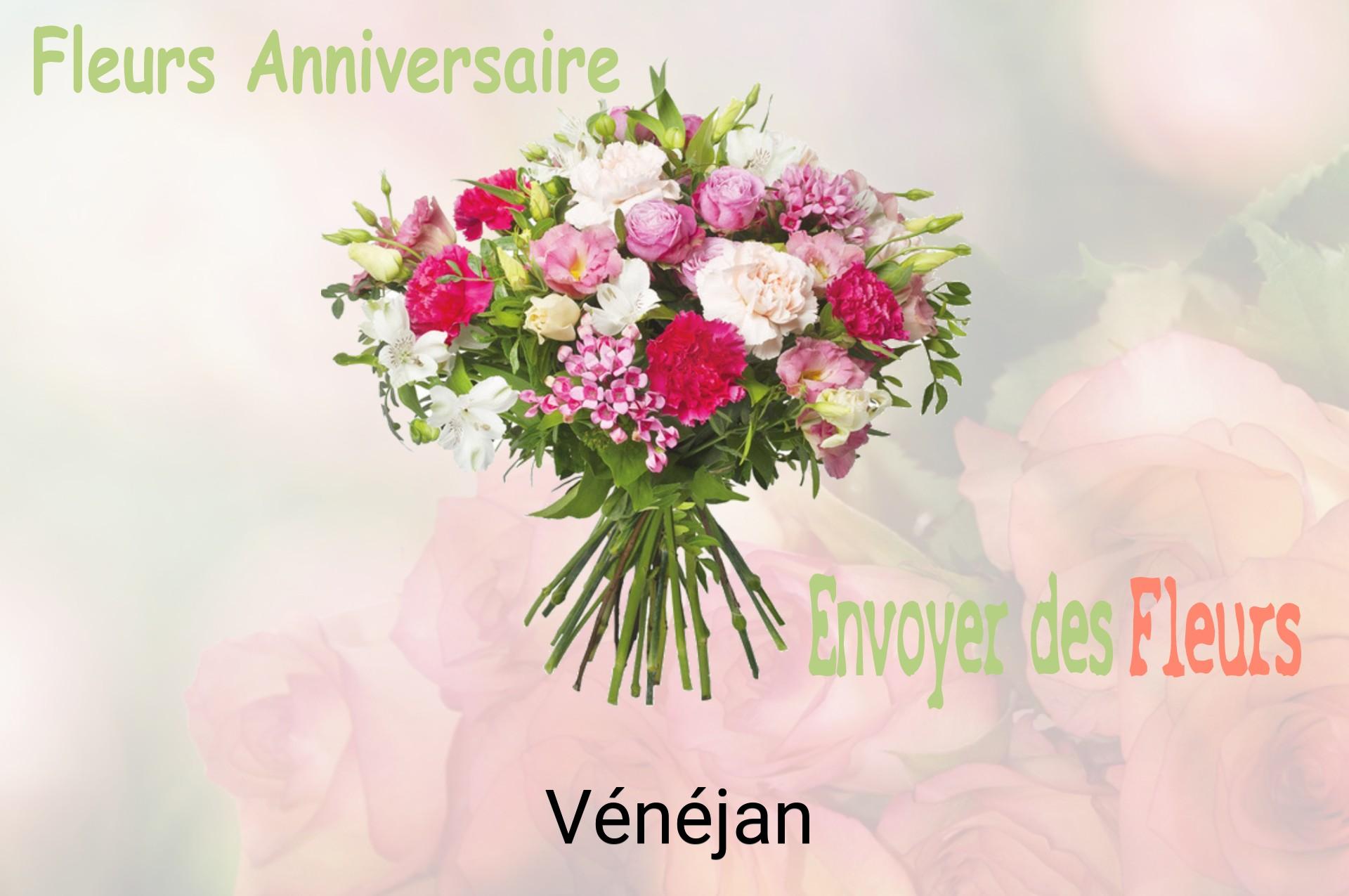 Bouquet de fleurs d’anniversaire livré à Vénéjan